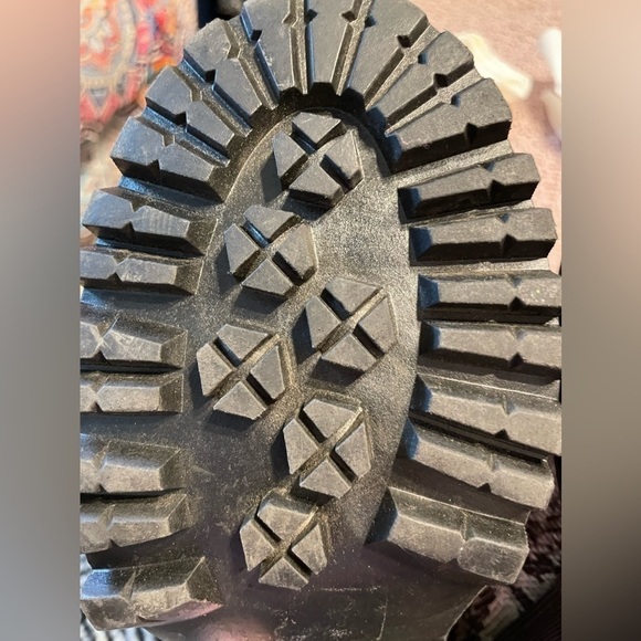 🌟HP🌟 SNAKESKIN PATTERN Archiee Platform Boots Chunky Block Heel 7.5 Punk Metal - Picture 10 of 15